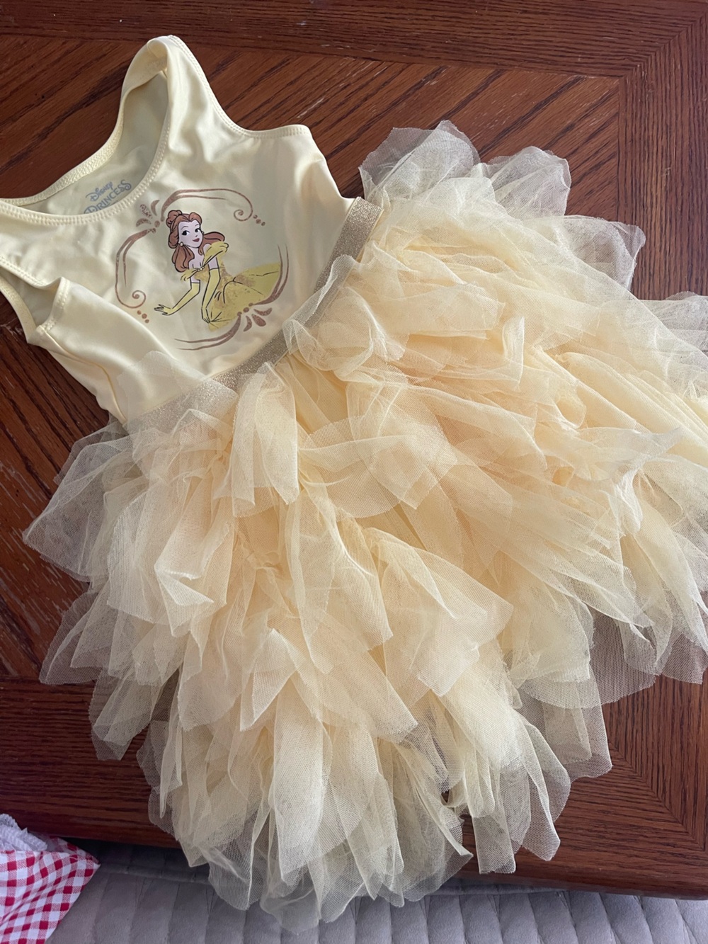 Disney Cream Belle Tulle Princess Dress